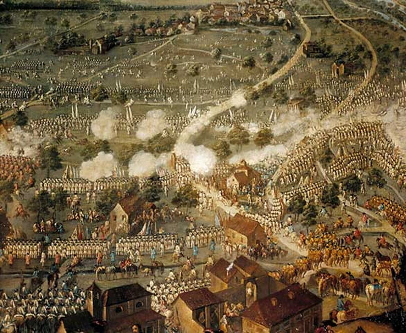 Battaglia vicino a Malplaquet, 11 settembre 1709 - dettaglio